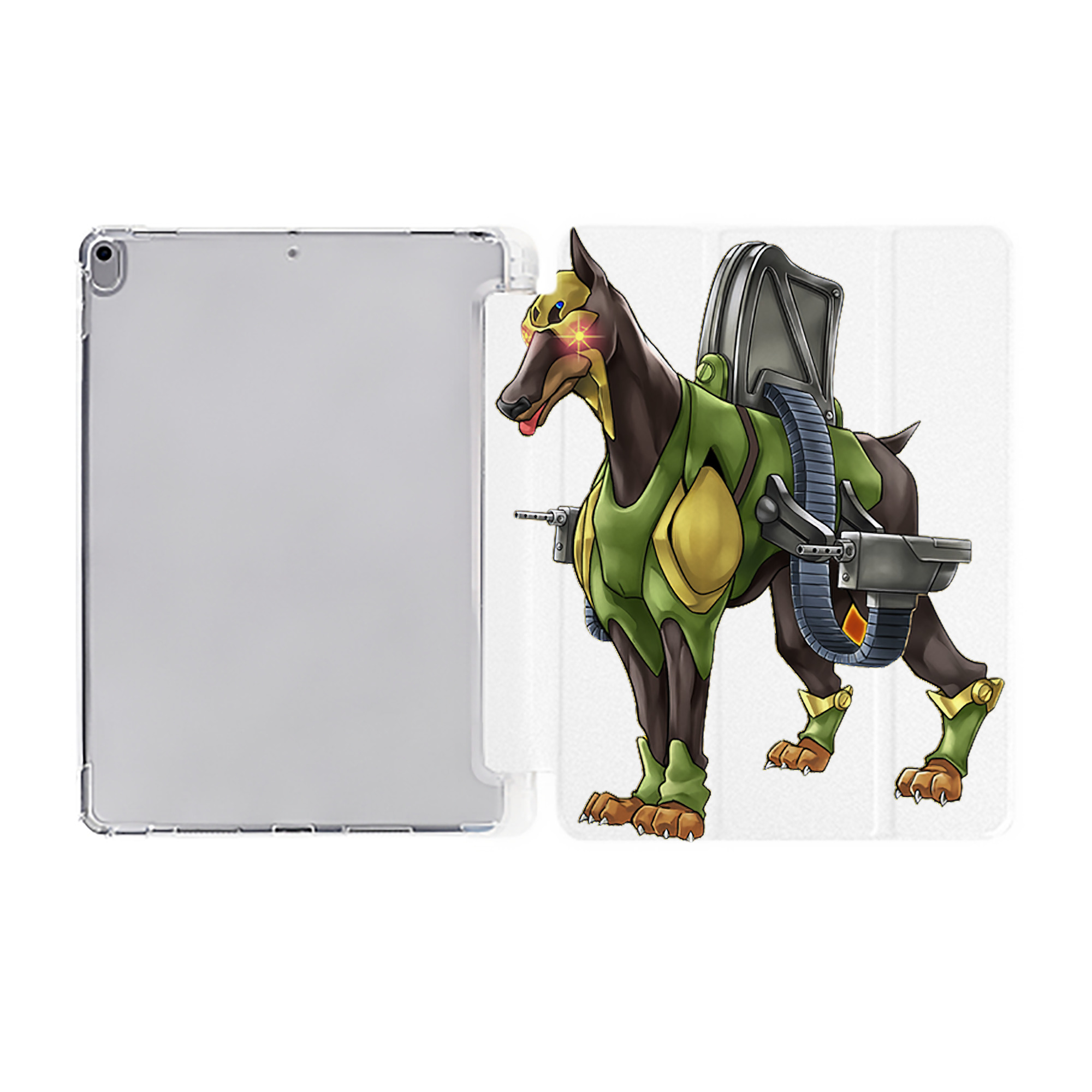 （画像用） 遊☆戯☆王 Yu-Gi-Oh! IPad ケース ペン収納付き 三つ折りスタンド PUレザー×シリコン 対応機種9.5/10.5/10.9インチ